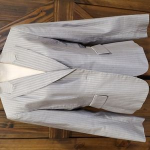 Silver-gray Antonio Milani pinstripe Pantsuit